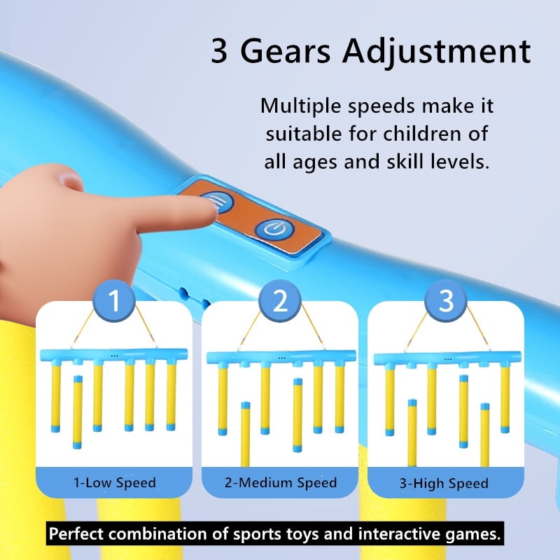 🥳2026 HOT SALE🥳💞50K+ SOLD! 🎯⚡ 50% OFF! Reflective Drop Stick Challenge Game Set – 3-speed gears, USB rechargeable, safe EVA sticks. Fun reaction training for family & kids! 🏆💚