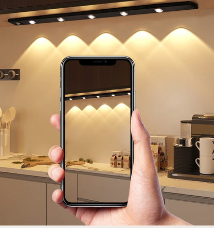 🥳2026 HOT SALE🥳💞50K+ SOLD! 💡🚪 50% OFF! Motion Sensor LED Cabinet Light – 3 color temperatures, dimmable, USB rechargeable, magnetic. No blue ray, 60-day battery. Light up dark corners! 🛡️✨