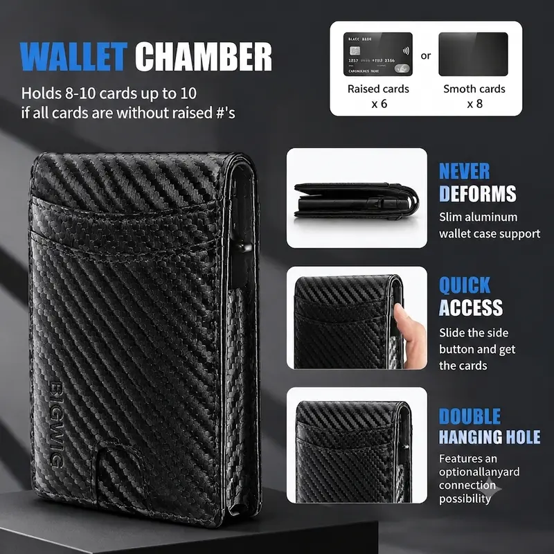🥳2026 HOT SALE🥳💞50K+ SOLD! 🎁💼 50% OFF! AirTag Wallet for Men – Built‑in AirTag slot, RFID blocking & pop‑up card access. Premium leather + aluminum case, holds 12 cards – the perfect smart gift! 🔒✨