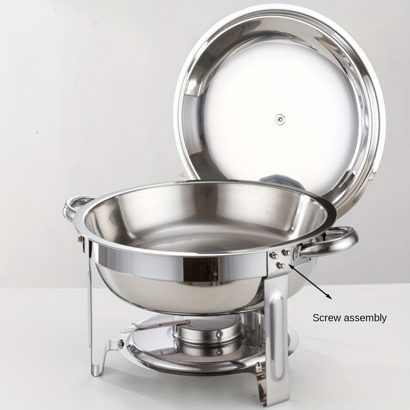 🥳2026 HOT SALE🥳💞50K+ SOLD! 🍽️🔥 50% OFF! Garvee 5QT Stainless Steel Chafing Dish – rust-resistant, gold finish, keeps food warm. Perfect for weddings, parties & buffets! ✨🛡️