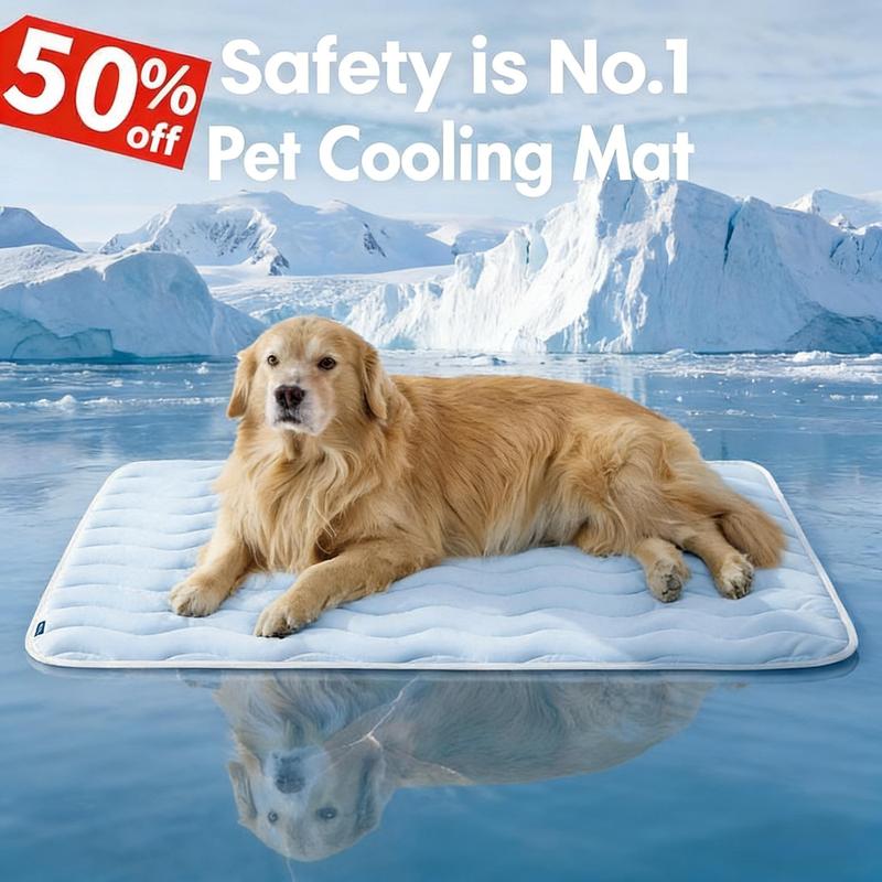 🥳2026 HOT SALE🥳💞50K+ SOLD!❄️🧊 50% OFF! Pet Cooling Mat – No water or electricity, instant relief. Cools up to 8°C, vet‑recommended. Machine washable & portable. Keep your pet cool! 🌿✨