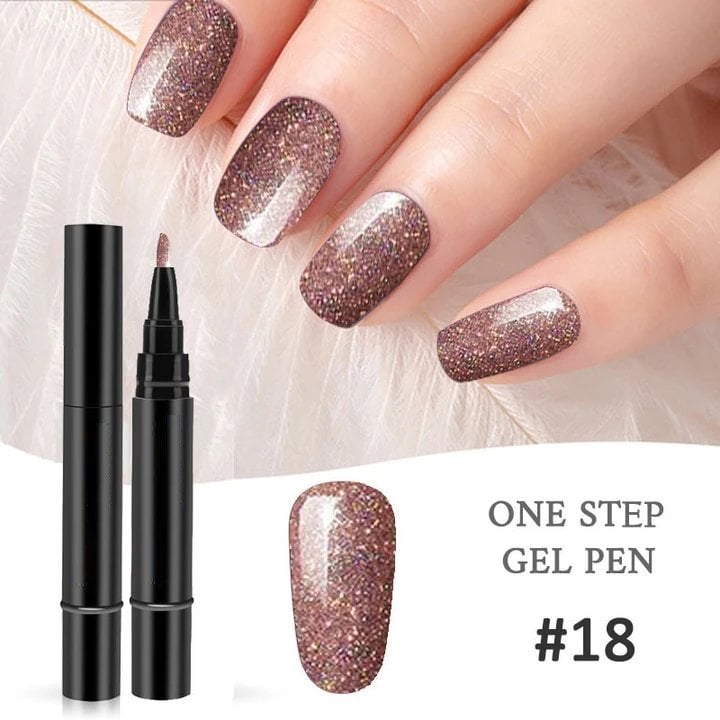 🥳2026 HOT SALE🥳💞50K+ SOLD!💅✨ BUY 1 GET 1 FREE! One Step Gel Nail Pen – 3‑in‑1, no base/top coat needed. 18 colours, salon‑grade shine, 15‑30 days wear. DIY perfection at home! 🎨💖