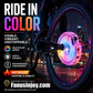 🥳2026 HOT SALE🥳💞50K+ SOLD!🚴✨ 50% OFF! Bike Wheel Hub Light – 7 vibrant colours & 18 dynamic modes. IP65 waterproof, 8‑12hr battery. Quick snap‑fit – light up your night ride! 🌙💡