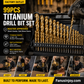 🥳2026 HOT SALE🥳💞50K+ SOLD!🛠️🧰 50% OFF! 99‑Piece Titanium Drill Bit Set – 1.5‑10mm full range, HSS titanium‑coated. Drills wood, plastic, PVC & thin metal. A must‑have for every DIYer! ⚡✨