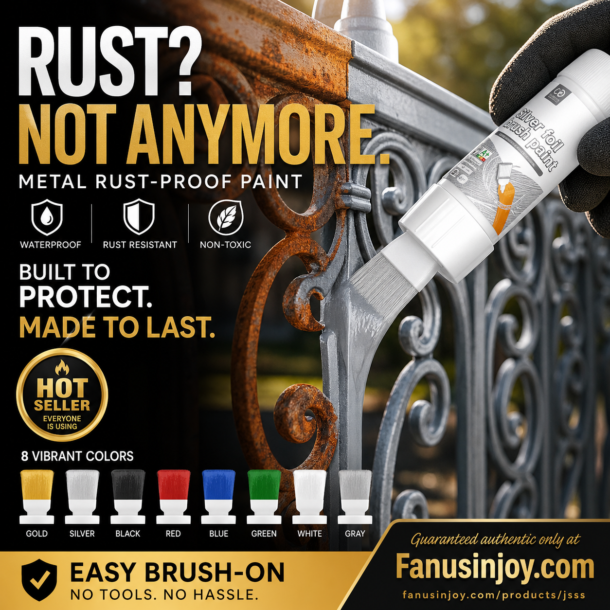🥳2026 HOT SALE🥳💞50K+ SOLD!🖌️✨ 50% OFF! Water‑Based Metallic Silver Paint with Built‑in Brush – No extra brush needed. Covers scratches & stains in one simple spray. DIY home refresh! 🏠🎨