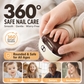 🥳2026 HOT SALE🥳💞50K+ SOLD!💅🛡️ 50% OFF! 2‑in‑1 Electric Nail Clipper & Polisher – Anti‑pinch safety stops on contact. LED light for clear view – safe for kids & seniors! ✨👵