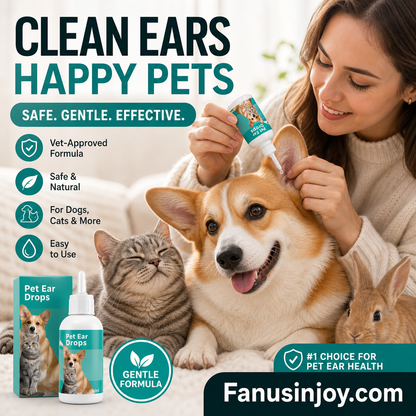 🥳2026 HOT SALE🥳💞50K+ SOLD! 🐶🦴 50% OFF! Pet Ear Cleansing Drops – gently dissolves wax & debris, soothes itchy ears. Soft silicone tip reaches deep without scratching – no more struggling with cotton buds! 🐱💚