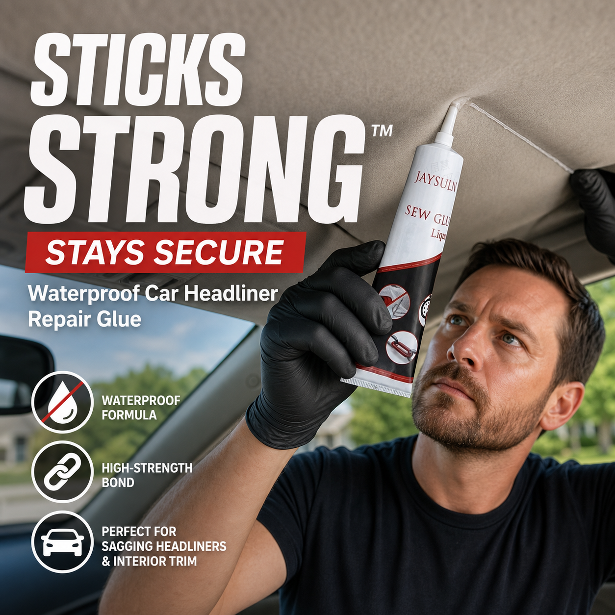 🥳2026 HOT SALE🥳💞50K+ SOLD!🚗🛠️ 50% OFF! Waterproof Car Headliner Repair Glue – High strength adhesive for sagging ceilings & interiors. Fix it yourself – no expensive garage bills! 💰✨