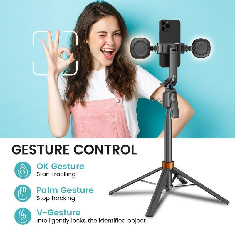 🥳2026 HOT SALE🥳💞50K+ SOLD! 📱🤳 50% OFF! 180cm Smart Face-Tracking Selfie Stick – 360° auto follow, dual fill lights & built-in camera. Stay in frame for live streaming & videos! 🛡️✅