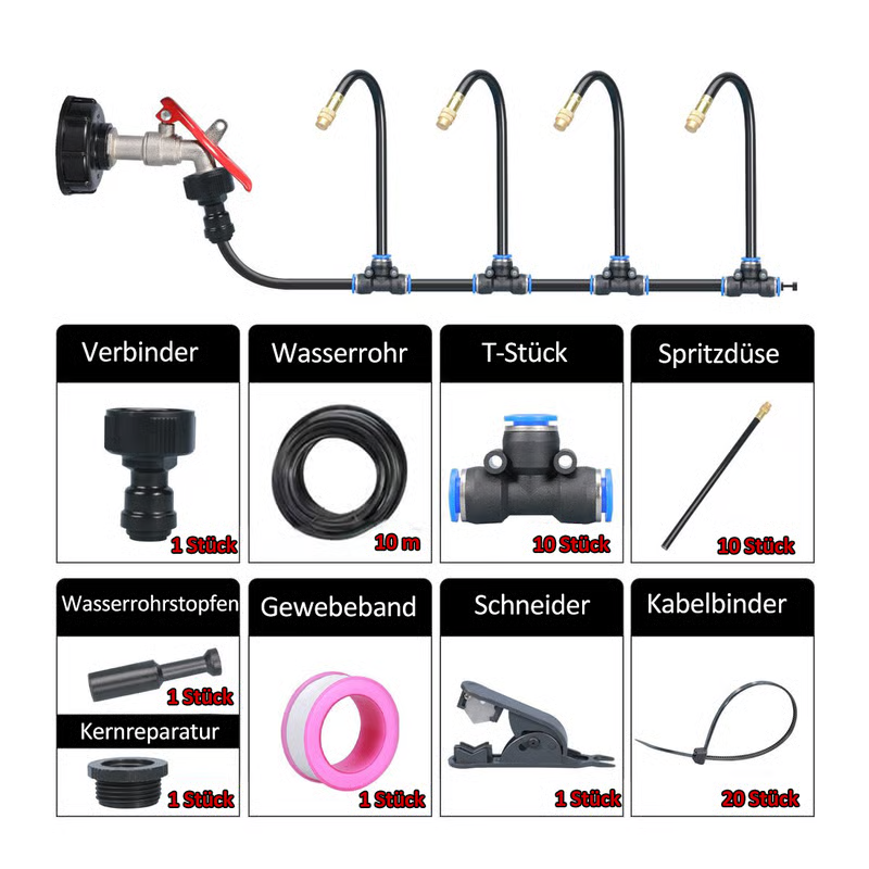 🥳2026 HOT SALE🥳💞50K+ SOLD!💥🏡✨ 50% OFF! Automatic Sprinkler System – 360° adjustable, precise coverage. Smart water-saving, easy quick-connect. Cools patios, waters plants, humidifies greenhouses. A gardener’s dream. 🪴💦