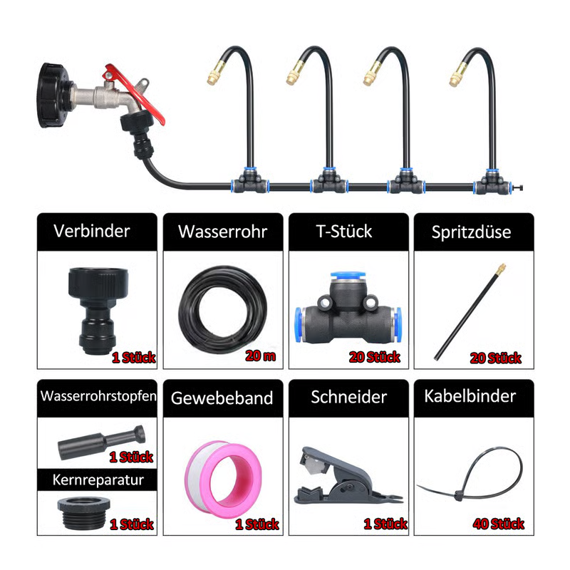 🥳2026 HOT SALE🥳💞50K+ SOLD!💥🏡✨ 50% OFF! Automatic Sprinkler System – 360° adjustable, precise coverage. Smart water-saving, easy quick-connect. Cools patios, waters plants, humidifies greenhouses. A gardener’s dream. 🪴💦