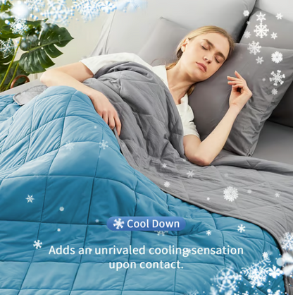🥳2026 HOT SALE🥳💞50K+ SOLD!🛏️❄️ 50% OFF! Cooling Comforter – Dual‑sided, Q‑Max≥0.4 fabric. One side cools, one side breathes. Sleep sweat‑free! 🌙✨