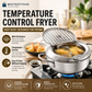 🥳2026 HOT SALE🥳💞50K+ SOLD! 🍤🔥 50% OFF! 201 Stainless Steel Tempura Fryer – Thermometer for precise oil control, removable drain rack reduces fat. Deep body, even heating – perfect crispy results every time! 🍟✨