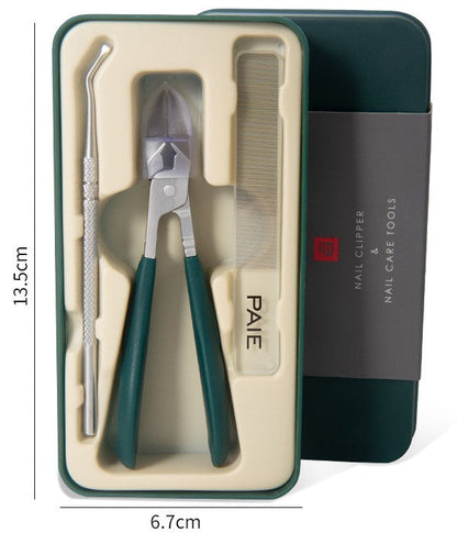 🥳2026 HOT SALE🥳💞50K+ SOLD!💥Anti-Splash 25° Slant Edge Nail Clipper 3-Piece Set