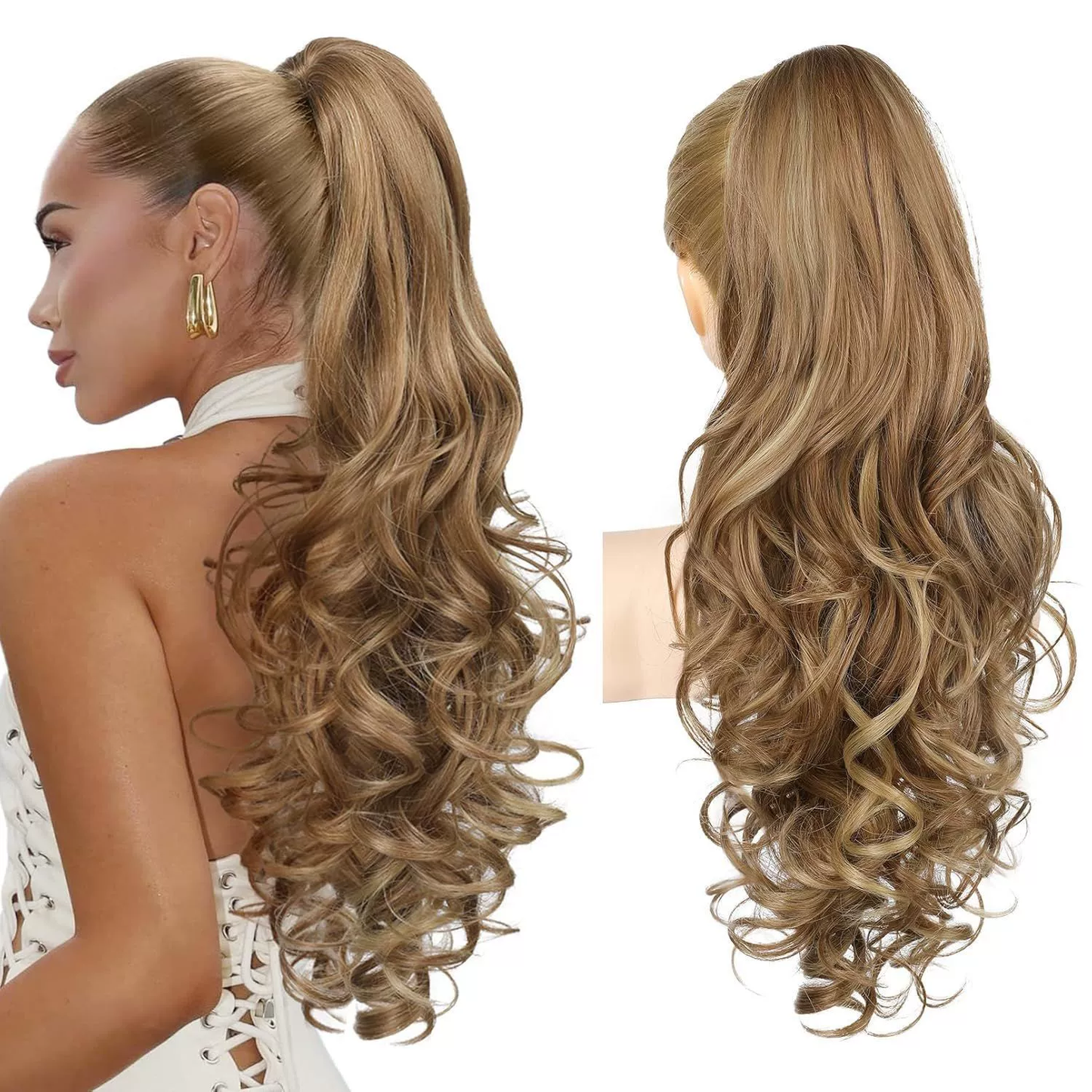 🥳2026 HOT SALE🥳💞50K+ SOLD!💜✨ 50% OFF! Clip-on Wavy Ponytail Extension – Natural big waves, tangle‑free & heat‑resistant. Instant volume in seconds! 🦚🎀