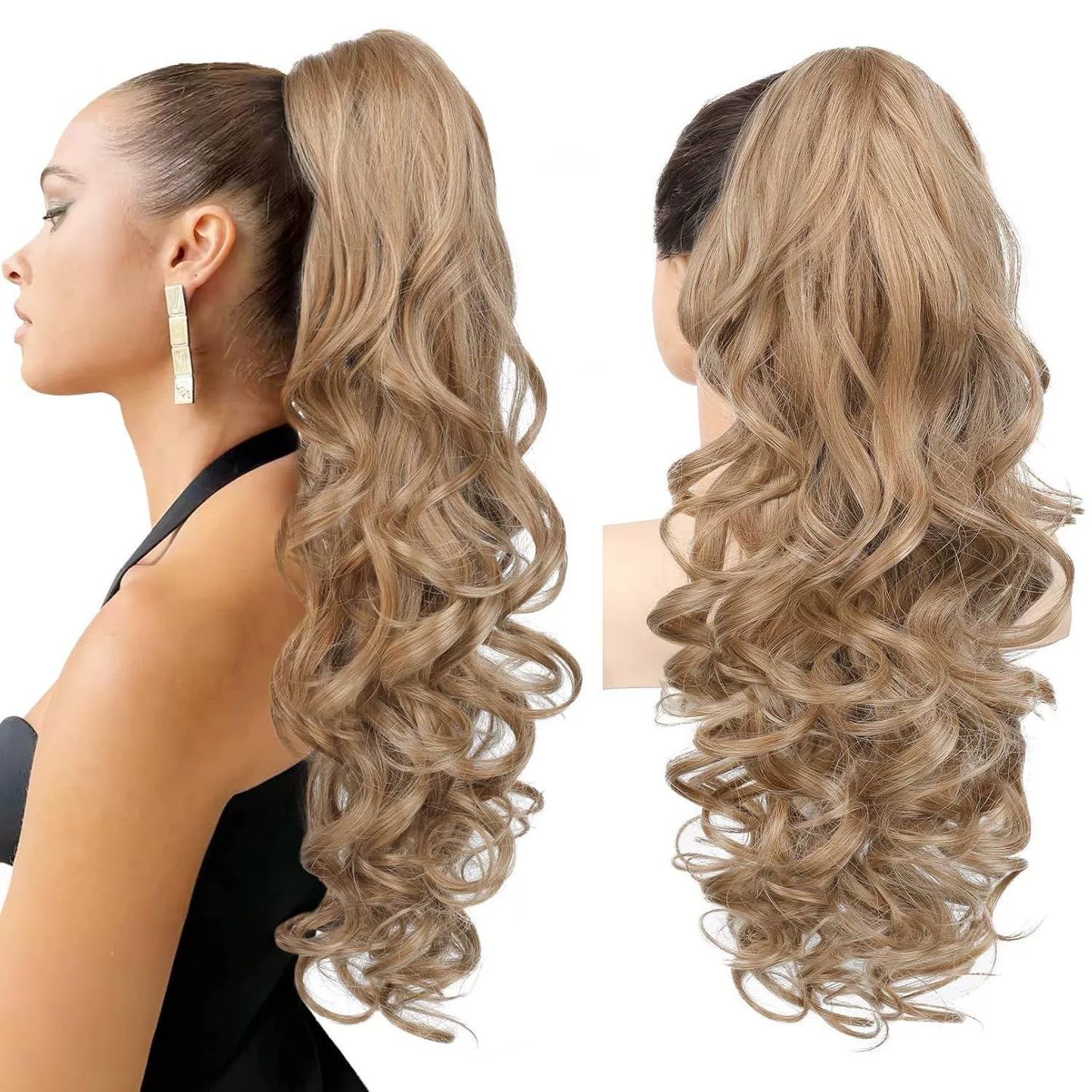 🥳2026 HOT SALE🥳💞50K+ SOLD!💜✨ 50% OFF! Clip-on Wavy Ponytail Extension – Natural big waves, tangle‑free & heat‑resistant. Instant volume in seconds! 🦚🎀