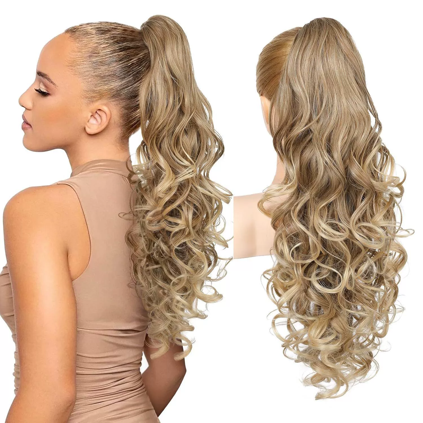 🥳2026 HOT SALE🥳💞50K+ SOLD!💜✨ 50% OFF! Clip-on Wavy Ponytail Extension – Natural big waves, tangle‑free & heat‑resistant. Instant volume in seconds! 🦚🎀