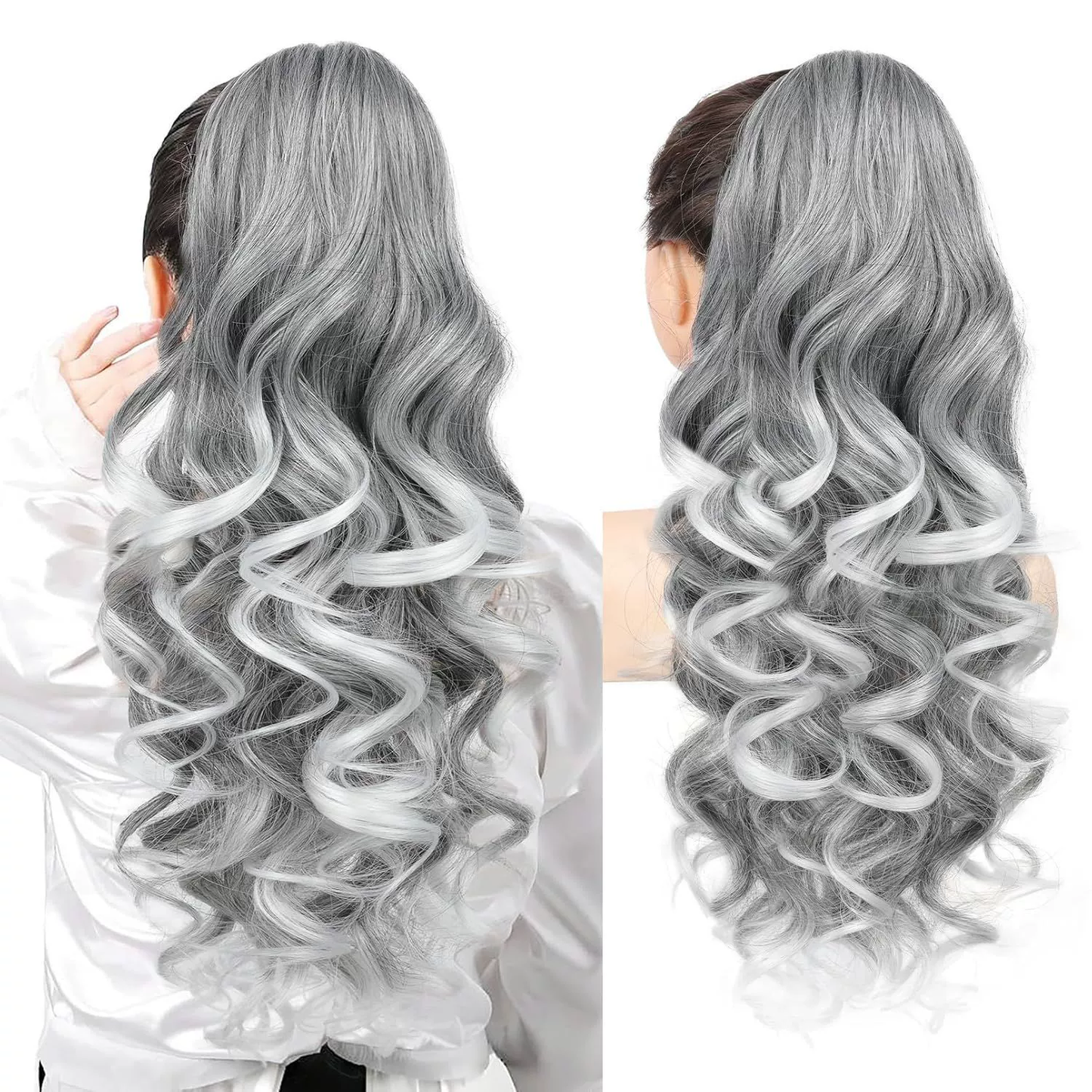 🥳2026 HOT SALE🥳💞50K+ SOLD!💜✨ 50% OFF! Clip-on Wavy Ponytail Extension – Natural big waves, tangle‑free & heat‑resistant. Instant volume in seconds! 🦚🎀