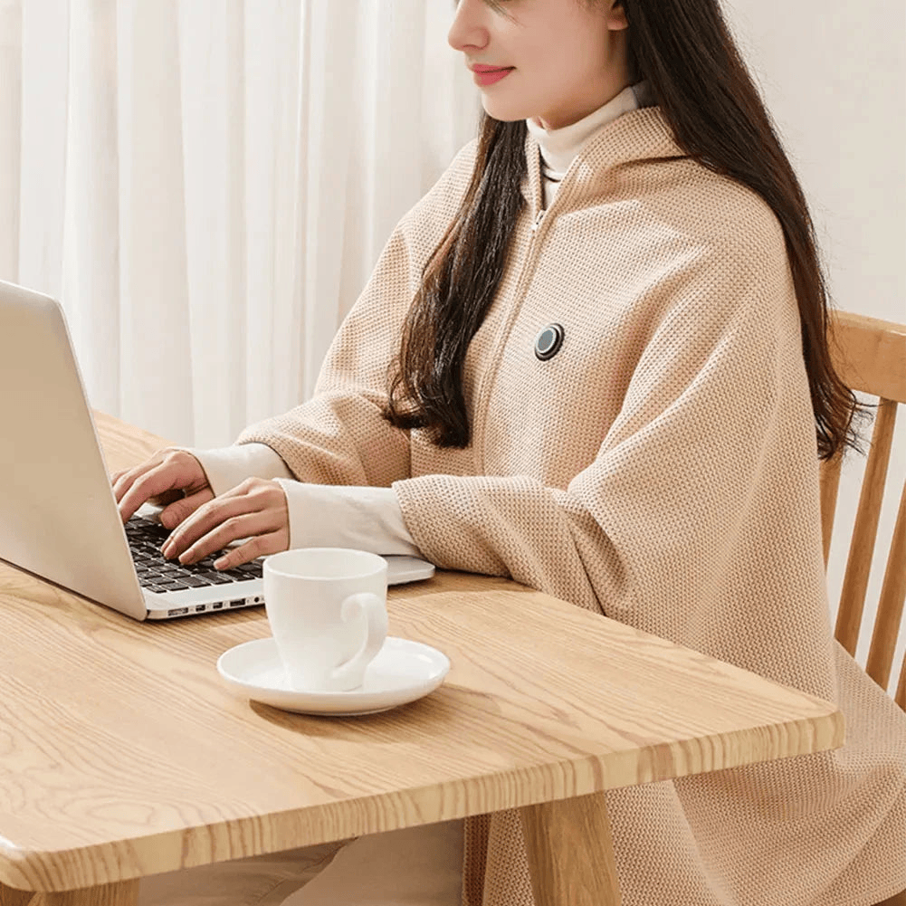 🥳2026 HOT SALE🥳💞50K+ SOLD! 🔥❄️ Christmas Sale 50% OFF! Portable Soft Zipper Electric Heated Blanket Shawl – fast heating, 3 heat levels, USB powered & washable. Stay warm anywhere! ☀️💪