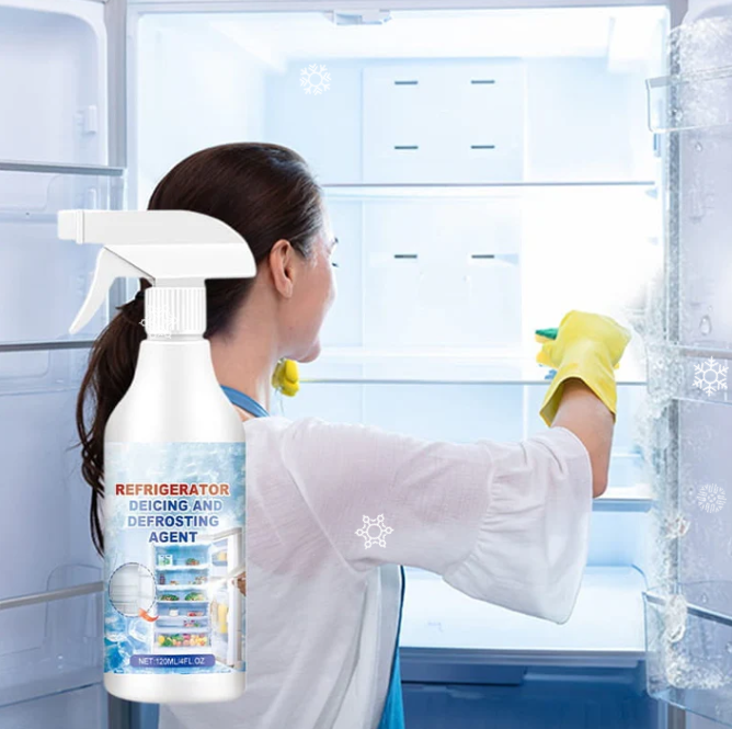 🥳2026 HOT SALE🥳💞50K+ SOLD!🧊⚡ 50% OFF! Powerful Defrosting Spray with Ice-Penetrating Complex™ – Melts frost in 60 seconds, no scraping, no residue. Safe for all freezers. Just spray & wipe! ❄️✨