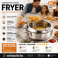 🥳2026 HOT SALE🥳💞50K+ SOLD! 🍤🔥 50% OFF! 201 Stainless Steel Tempura Fryer – Thermometer for precise oil control, removable drain rack reduces fat. Deep body, even heating – perfect crispy results every time! 🍟✨