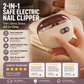 🥳2026 HOT SALE🥳💞50K+ SOLD!💅🛡️ 50% OFF! 2‑in‑1 Electric Nail Clipper & Polisher – Anti‑pinch safety stops on contact. LED light for clear view – safe for kids & seniors! ✨👵