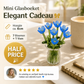 🥳2026 HOT SALE🥳💞50K+ SOLD! 🎁✨ 50% OFF! Mini Glass Bouquet – 6cm tall, 7 glass flowers + vase, never withers. Elegant gift for home & office! 🏠💚