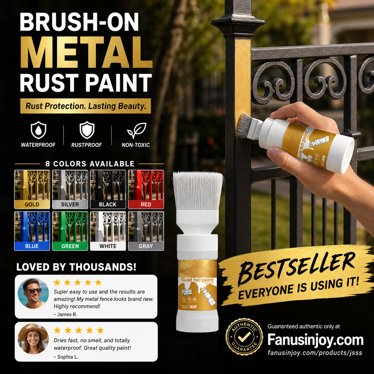 🥳2026 HOT SALE🥳💞50K+ SOLD!🖌️✨ 50% OFF! Water‑Based Metallic Silver Paint with Built‑in Brush – No extra brush needed. Covers scratches & stains in one simple spray. DIY home refresh! 🏠🎨