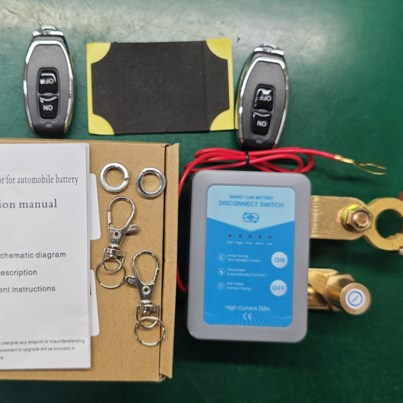 🥳2026 HOT SALE🥳💞50K+ SOLD!⚡🔋 50% OFF! Remote Car Battery Disconnect Switch – 12V/24V, key fob control, anti‑theft & auto low‑voltage cut‑off. Never drain your battery again! 🚗✨