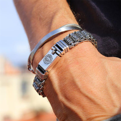 🥳2026 HOT SALE🥳💞50K+ SOLD!💝 Tibetan Prayer Wheel Bracelet – Spin for Serenity & Blessings. Crafted in 925 Sterling Silver, a meaningful keepsake for peace and good fortune. 🙏✨