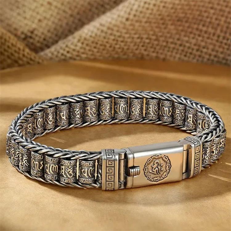🥳2026 HOT SALE🥳💞50K+ SOLD!💝 Tibetan Prayer Wheel Bracelet – Spin for Serenity & Blessings. Crafted in 925 Sterling Silver, a meaningful keepsake for peace and good fortune. 🙏✨