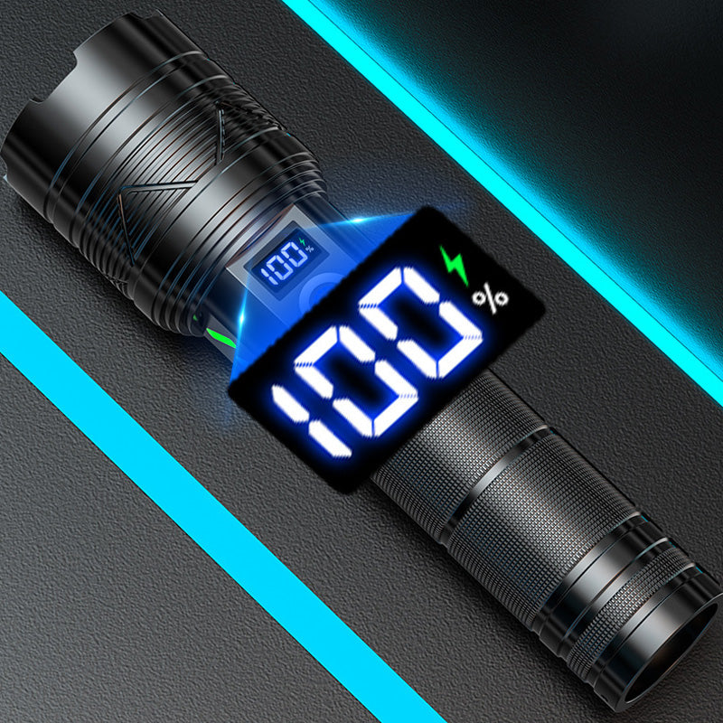 🥳2026 HOT SALE🥳💞50K+ SOLD! 🔦✨ 50% OFF! Rechargeable High-Lumens Flashlight – 500m beam, 5 modes, 5000mAh power bank, IPX65 waterproof. Never get caught in the dark! 🛡️💪