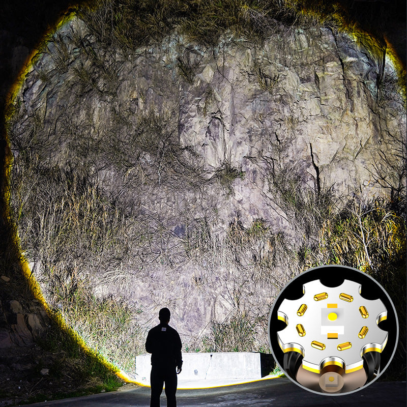 🥳2026 HOT SALE🥳💞50K+ SOLD! 🔦✨ 50% OFF! Rechargeable High-Lumens Flashlight – 500m beam, 5 modes, 5000mAh power bank, IPX65 waterproof. Never get caught in the dark! 🛡️💪
