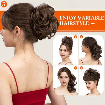 🥳2026 HOT SALE🥳💞50K+ SOLD! 🎀✨ 50% OFF! Clip-In Messy Side Comb Hair Bun – instant voluminous updo in 10 seconds. Heat-friendly, secure hold & effortless elegance for any occasion! 💇‍♀️💪
