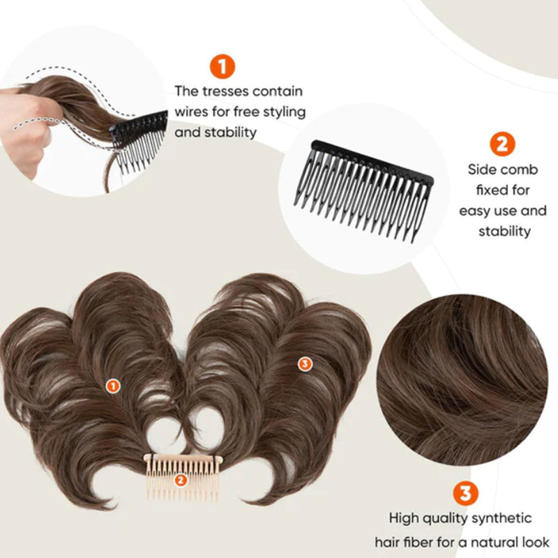 🥳2026 HOT SALE🥳💞50K+ SOLD! 🎀✨ 50% OFF! Clip-In Messy Side Comb Hair Bun – instant voluminous updo in 10 seconds. Heat-friendly, secure hold & effortless elegance for any occasion! 💇‍♀️💪