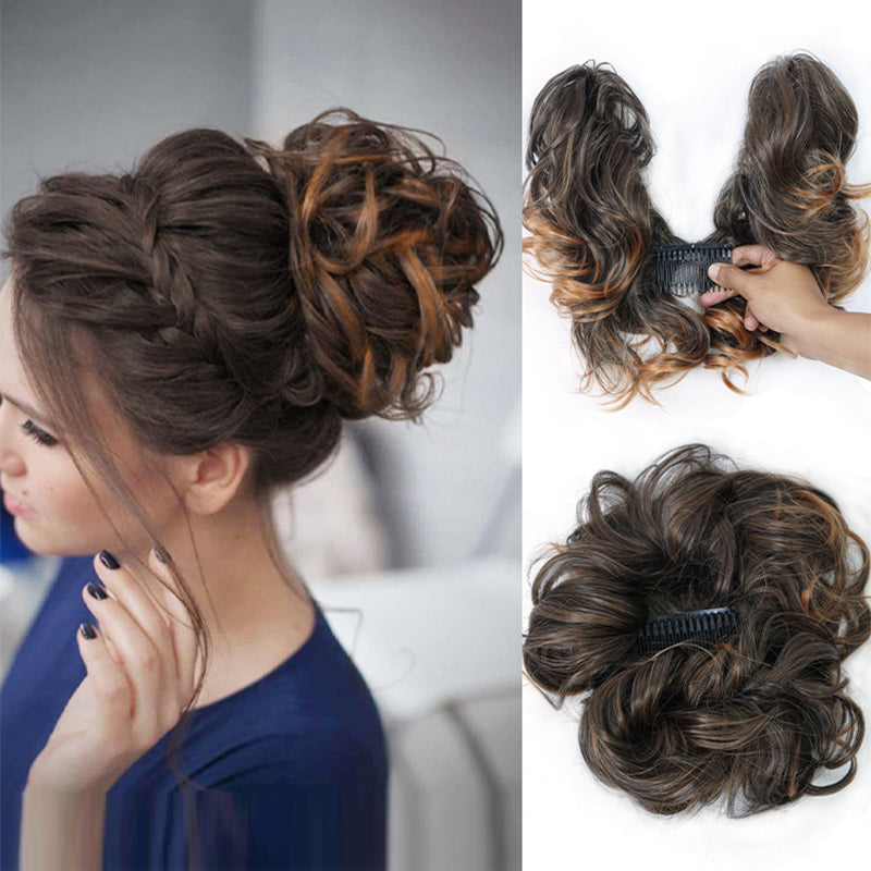 🥳2026 HOT SALE🥳💞50K+ SOLD! 🎀✨ 50% OFF! Clip-In Messy Side Comb Hair Bun – instant voluminous updo in 10 seconds. Heat-friendly, secure hold & effortless elegance for any occasion! 💇‍♀️💪