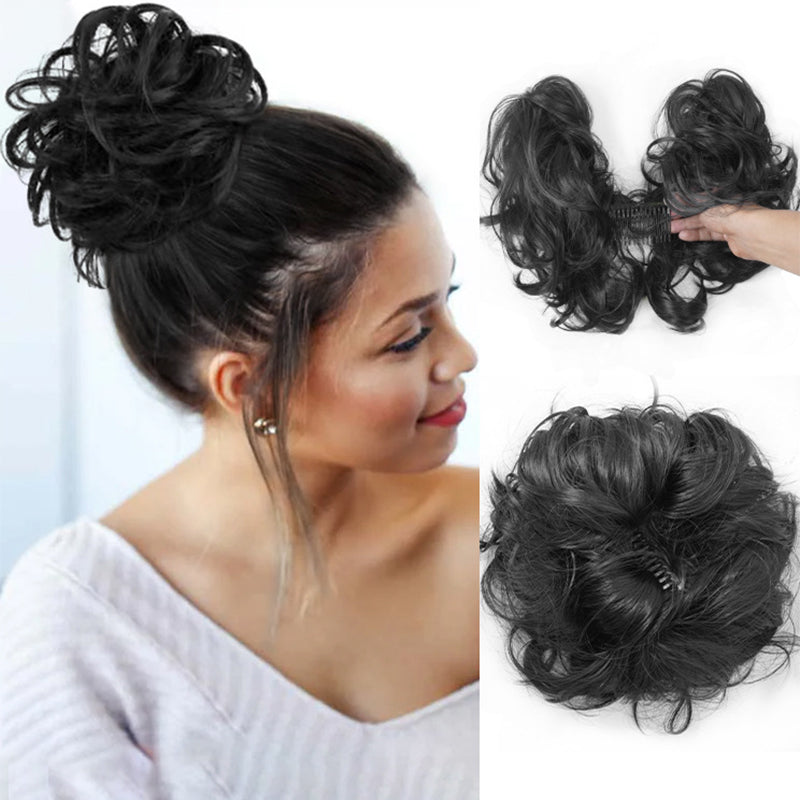 🥳2026 HOT SALE🥳💞50K+ SOLD! 🎀✨ 50% OFF! Clip-In Messy Side Comb Hair Bun – instant voluminous updo in 10 seconds. Heat-friendly, secure hold & effortless elegance for any occasion! 💇‍♀️💪
