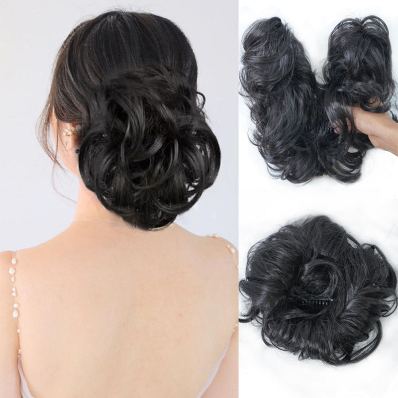 🥳2026 HOT SALE🥳💞50K+ SOLD! 🎀✨ 50% OFF! Clip-In Messy Side Comb Hair Bun – instant voluminous updo in 10 seconds. Heat-friendly, secure hold & effortless elegance for any occasion! 💇‍♀️💪