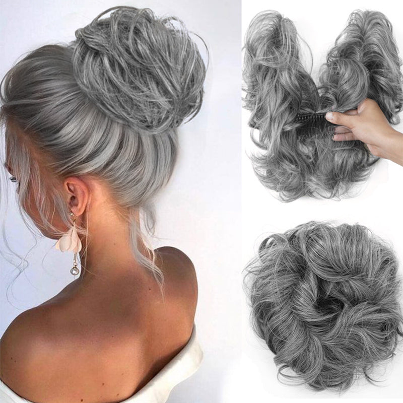🥳2026 HOT SALE🥳💞50K+ SOLD! 🎀✨ 50% OFF! Clip-In Messy Side Comb Hair Bun – instant voluminous updo in 10 seconds. Heat-friendly, secure hold & effortless elegance for any occasion! 💇‍♀️💪