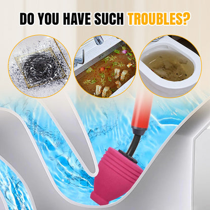 🥳2026 HOT SALE🥳💞50K+ SOLD!👨‍👩‍👧‍👦 🚽Flash Sale 50% Off! Household Drain Blaster – Stop costly call-outs! Reusable high-pressure design blasts through tough blockages. You fix it, fast. 💰✨