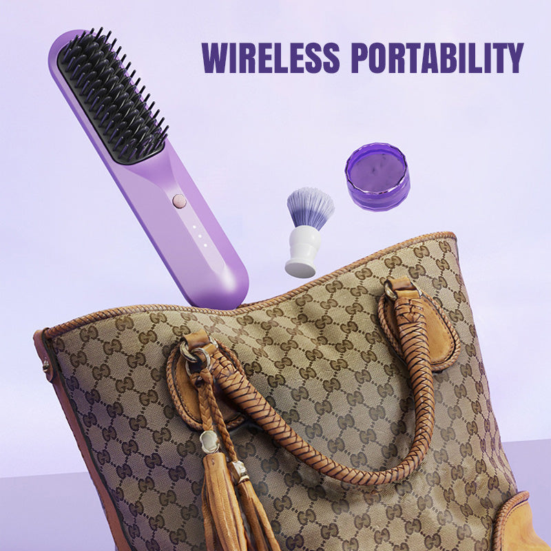 🥳2026 HOT SALE🥳💞50K+ SOLD!💨🌟 50% OFF! Hair Straightener Comb – Detangles & straightens, 3D anti‑burn. 30W power, lightweight. Your hair’s magic wand! 🪄💕
