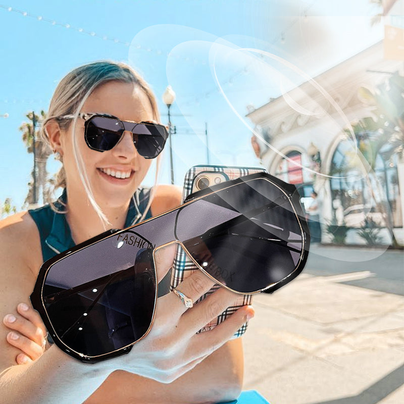 🥳2026 HOT SALE🥳💞50K+ SOLD!🕶️✨ 50% OFF! Classic Retro Large Frame Sunglasses – UV400 protection, timeless design & lightweight TR+metal frame. Shade your eyes in style – perfect for every season! ☀️🛡️