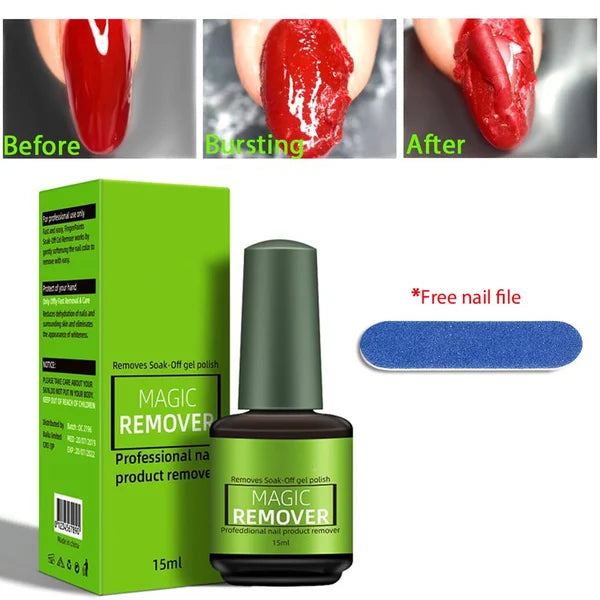 🥳2026 HOT SALE🥳💞50K+ SOLD!🌿🛡️ 50% OFF! Magic Gel Remover – Fast‑acting, gentle on nails. Break down gel polish instantly. Comes with repair cream! 💎✨