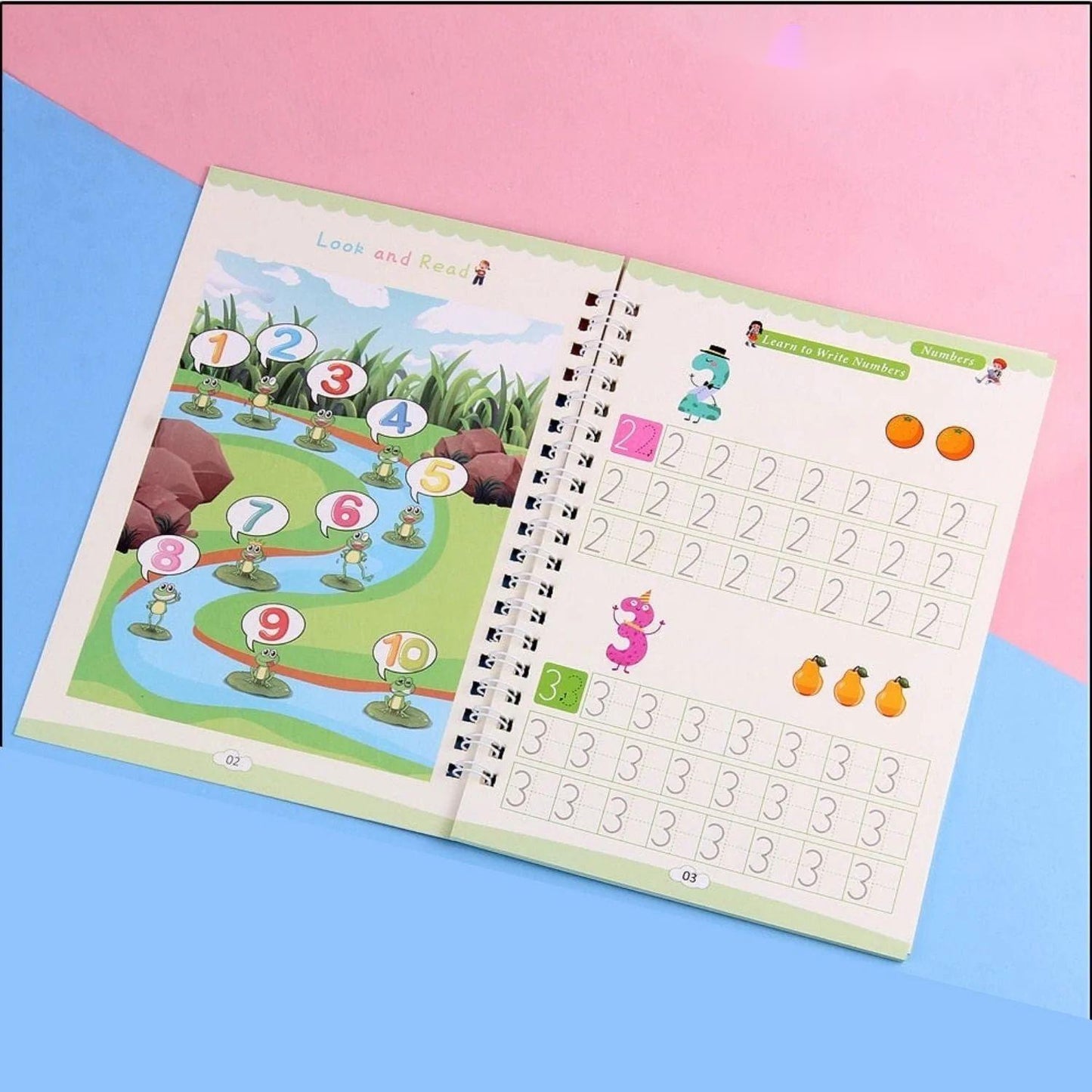 🥳2026 HOT SALE🥳💞50K+ SOLD!📚🖍️ 50% OFF! 4‑in‑1 Reusable Learning Books – Handwriting, numbers, drawing & motor skills. Magic vanishing ink – wipe & try again! Perfect for ages 2+. 💪✨