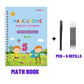 🥳2026 HOT SALE🥳💞50K+ SOLD!📚🖍️ 50% OFF! 4‑in‑1 Reusable Learning Books – Handwriting, numbers, drawing & motor skills. Magic vanishing ink – wipe & try again! Perfect for ages 2+. 💪✨