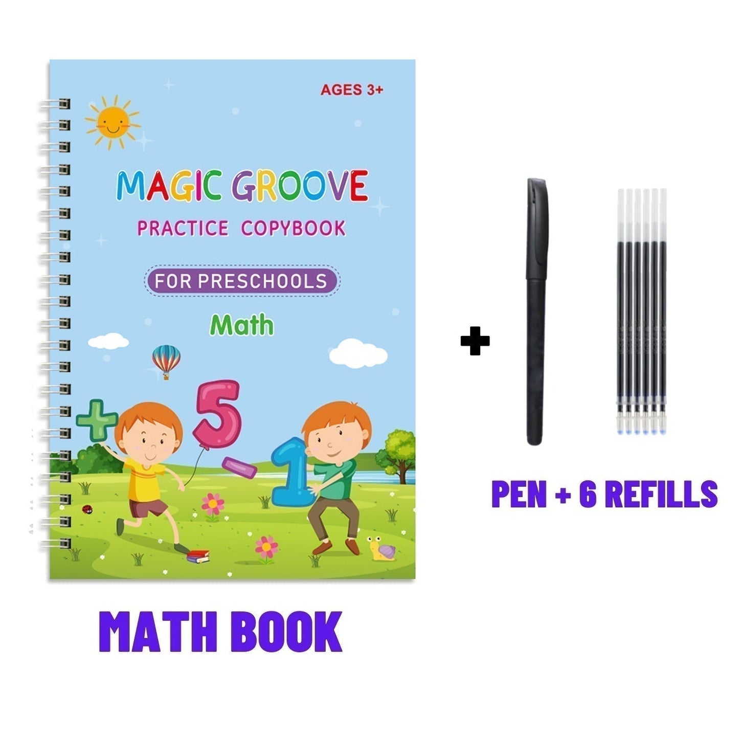 🥳2026 HOT SALE🥳💞50K+ SOLD!📚🖍️ 50% OFF! 4‑in‑1 Reusable Learning Books – Handwriting, numbers, drawing & motor skills. Magic vanishing ink – wipe & try again! Perfect for ages 2+. 💪✨