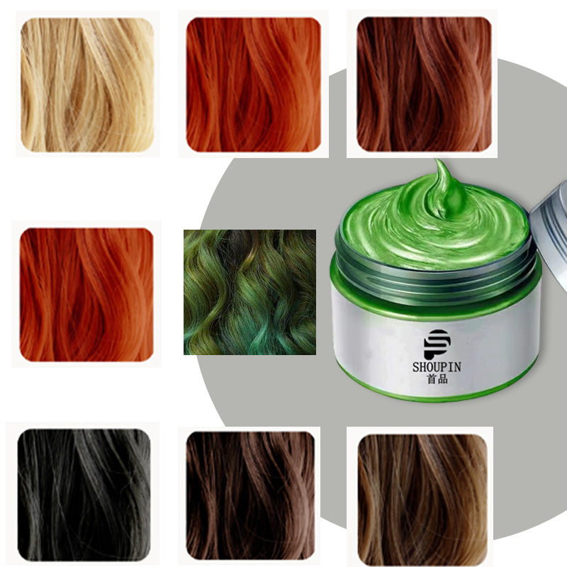 🥳2026 HOT SALE🥳💞50K+ SOLD!🎨💈 50% OFF! 11 Colors Instant Disposable Hair Dye Wax – Temporary colour, washes out with water. No damage, no commitment. Fun for parties or daily flair! 🌈✨