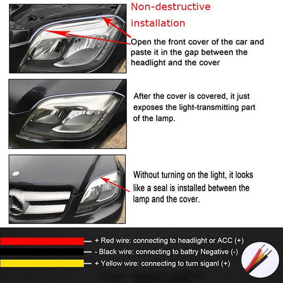 🥳2026 HOT SALE🥳💞50K+ SOLD! 🚗✨ 50% OFF! LED Flow Type Auto Signal Light – Dynamic flowing turn signals & ultra-bright daytime running lights. Waterproof, 12V, easy adhesive install – upgrade your ride in minutes! 🌈💨