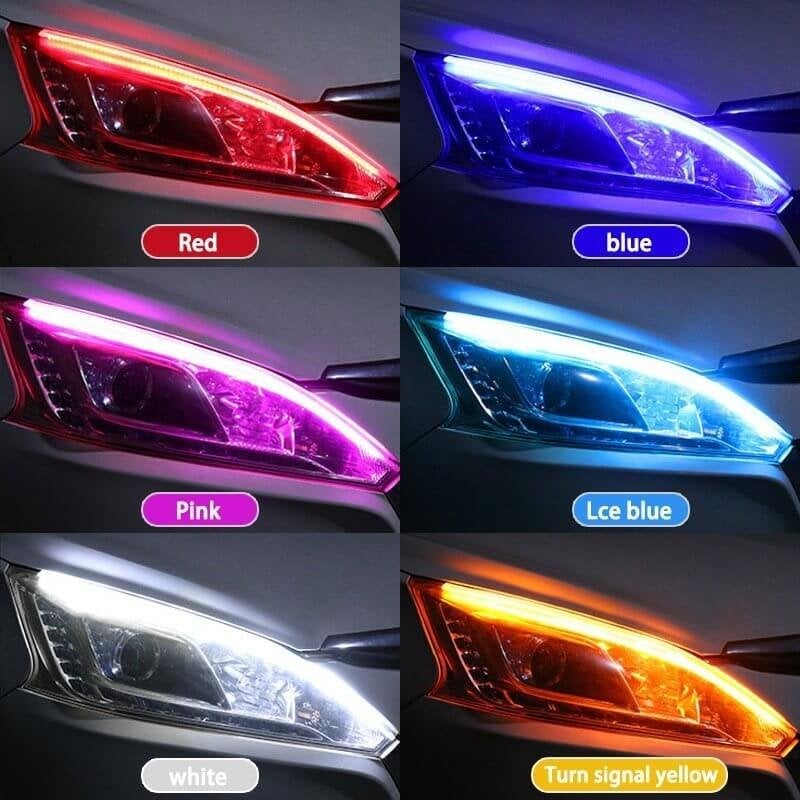 🥳2026 HOT SALE🥳💞50K+ SOLD! 🚗✨ 50% OFF! LED Flow Type Auto Signal Light – Dynamic flowing turn signals & ultra-bright daytime running lights. Waterproof, 12V, easy adhesive install – upgrade your ride in minutes! 🌈💨