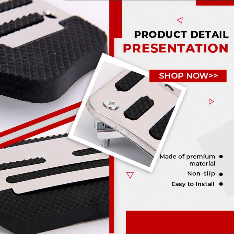 🥳2026 HOT SALE🥳💞50K+ SOLD! 🚗🛡️50% OFF! Car Anti-Skid Pedal – non-slip rubber strips boost grip, no-drill install. Prevents foot slipping for safer driving! 🔧💪